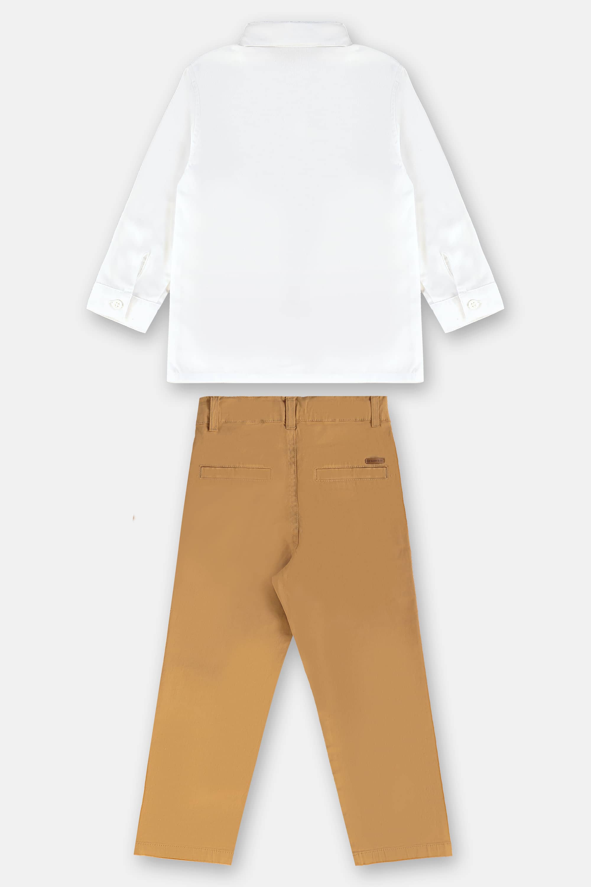 Conjunto Infantil com Camisa e Calça em Sarja (Branco) Up Baby - Imagem 47